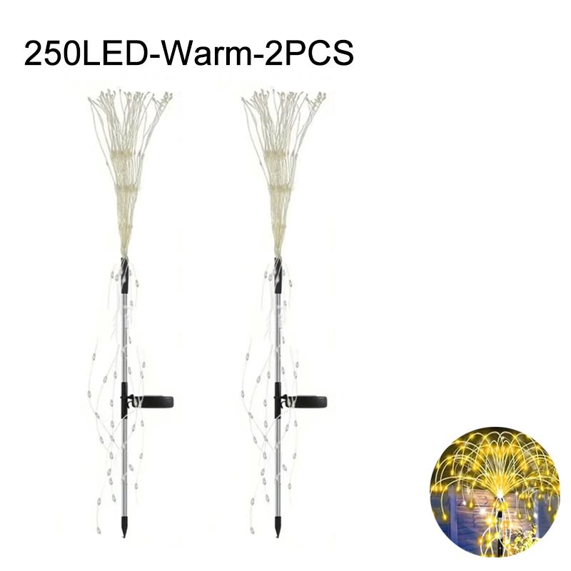 Солнечные фейерверки светодиодные фонари DIY заземленные фонари патио сад небольшой двор украшение водонепроницаемые уличные газонные фонари праздничный декор