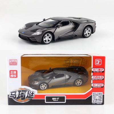 Масштаб 1/36 Ford GT, литая под давлением модель автомобиля, игрушечный автомобиль с откатным механизмом и открытыми дверями для детей, коллекция подарков для мальчиков и девочек