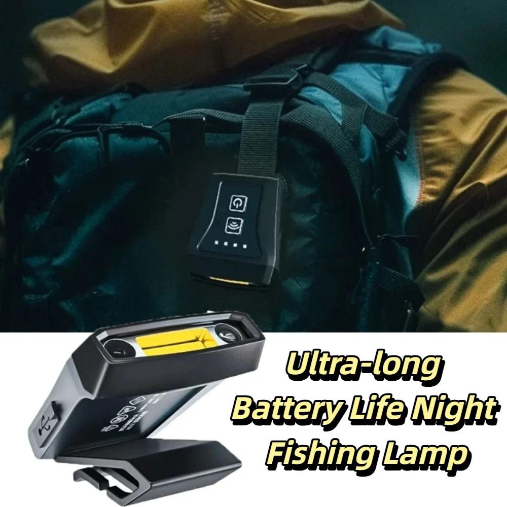 Ultralight COB Headlight Super Bright Strong Light Rechargeable Headlamp Long Battery Life USB Head Flashlight Fishing
