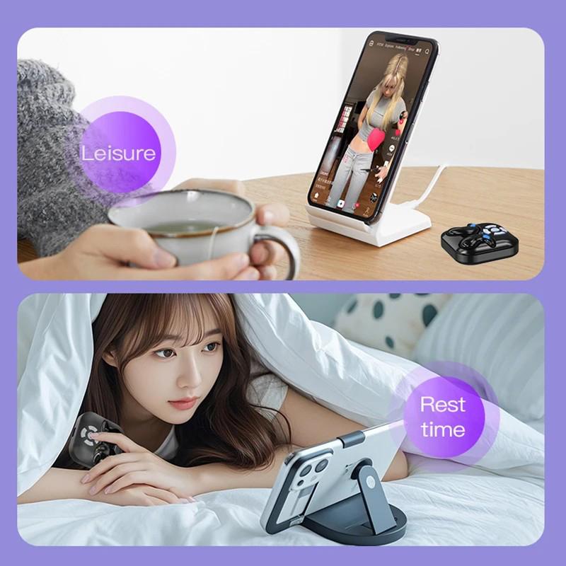 Wireless Watch Earphones Support Short Video Control For Tiktok HiFi Stereo Music Low Latency Sleep Earbuds Painless Wear