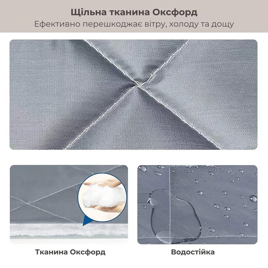 Дверная занавеска Supretto магнитная с прозрачной вставкой и защитой от холода (92000001)