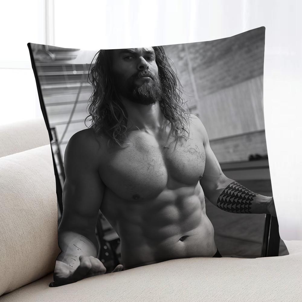 Actor JJason Momoa cushion cover Home Bedding Sofa living Room pillowcase Simple Soft Skin Cushion Cover Party Gift