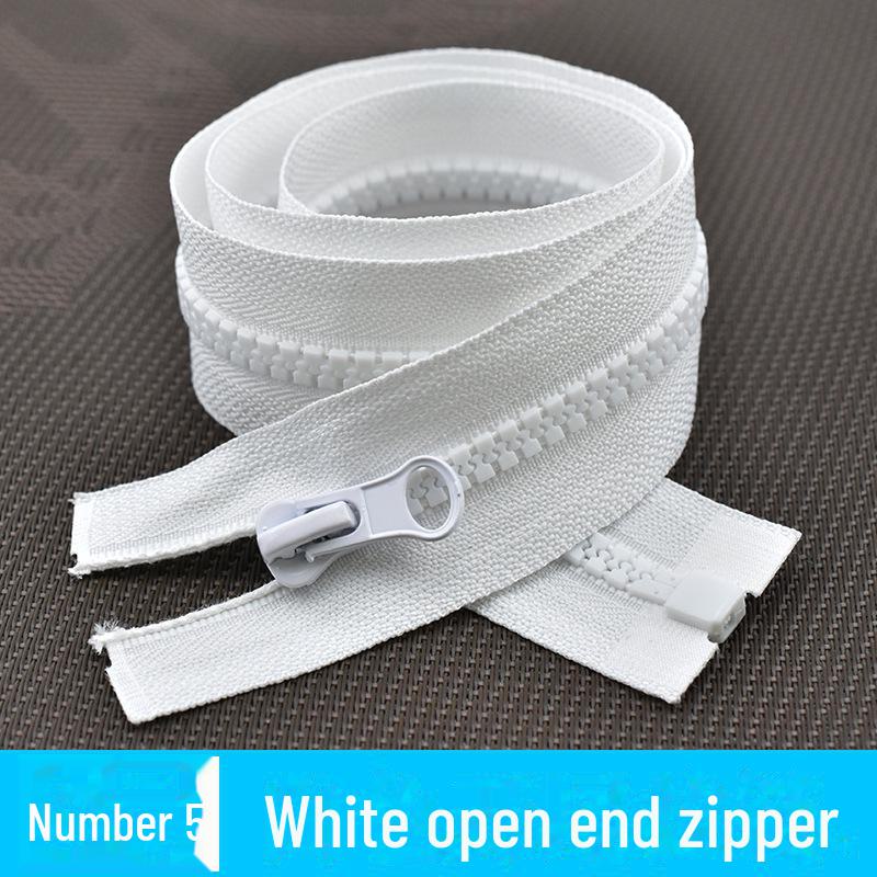 Двойное открытие Нет. 5 черных смоляных молний для пуховиков, доступные длины от 15 до 100 см.