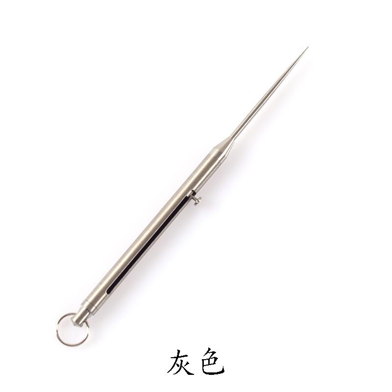 Титановый держатель для зубочисток, фруктовая вилка, уличный EDC держатель для зубочисток, водонепроницаемый карманный, экологически чистый для путешествий, кемпинга, инструмент