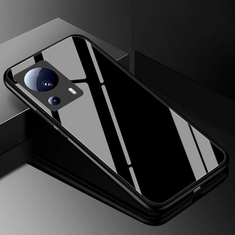 Закаленное Стекло Чехол для Xiaomi 13 Lite 5G Обложка 13Lite Расписной Жесткий Чехол для Телефона Xiaomi Mi 13 Lite Бампер из ТПУ Xiaomi13Lite