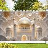 Mosque Theme Ramadan Eid Mubarak Decoration Backdrop Banner Family Room Photo Background Party Decors Moon Star Background Eid Al Adha