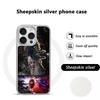 Чехол для телефона Griffith cool japan anime man pattern для iPhone 16 15 14 13 12 11 Pro Max Защитный чехол из овчины с серебристым краем