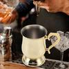 Кружка для коктейлей Moscow Mule из нержавеющей стали, устойчивая к ржавчине, многофункциональная посуда для коктейлей, пива, холодного чая и кофе со льдом