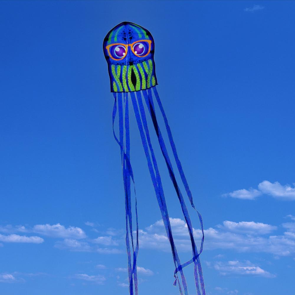 3 шт. детские воздушные змеи в виде осьминога, игрушечные воздушные змеи с мультяшными животными и длинным хвостом для поездки в пляжный парк на открытом воздухе