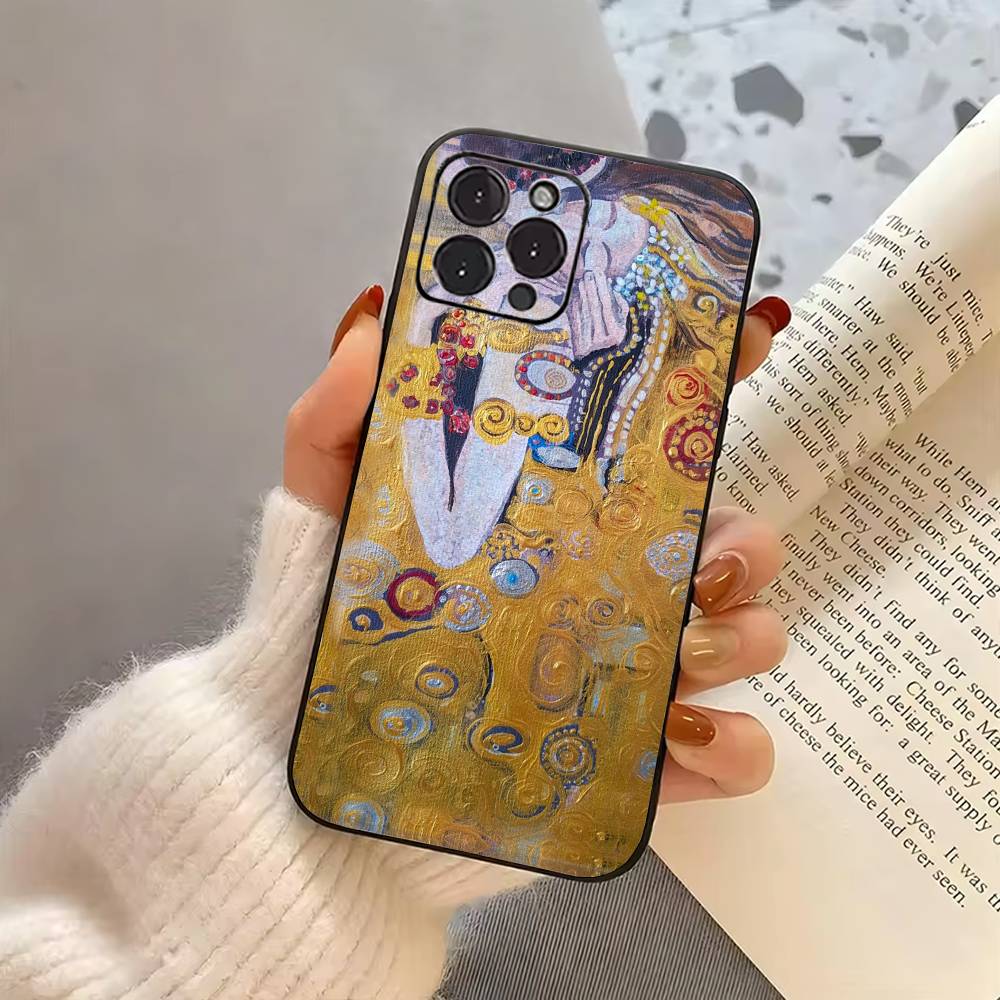 Чехол для телефона K-Kiss G-Gustav K-Klimt, силиконовый, мягкий, для IPhone 17 16 15 14 13 12 11 X XR Plus Pro Max Plus