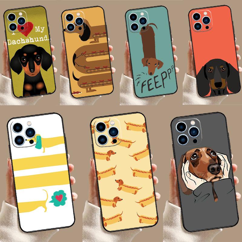 Мультяшный Чехол Такса Сосиска Для Oppo A80 A60 A40 A15 A16 A17 A57 A94 A74 A54 A76 A96 A18 A38 A58 A78 A98 A5 A6 Pro