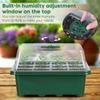 12 Cells Hole Plant Seeds Grow Box Gardening Sowing Tray Tools Plant Pots Plant Pots Hydroponics Growing System Indoors