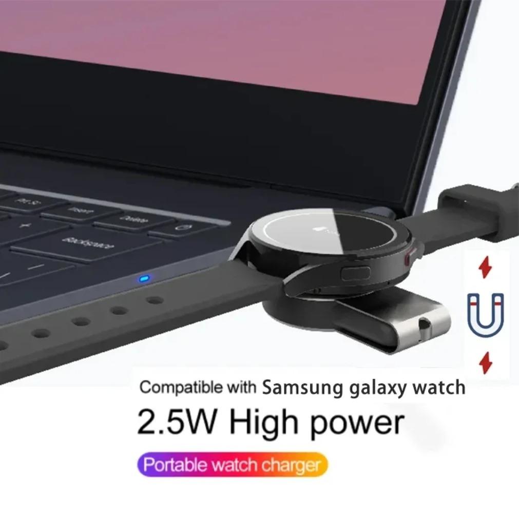 Порт USB Type C Магнитная Беспроводная Зарядка для Часов для Apple Watch 10-2 SE или Samsung Galaxy Watch 7/6/5/4/3/2 Подставка для Быстрой Зарядки