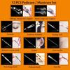 Set Trousse Manucure Pedicure Kit Toilettage Ongles Pinces Femme/Homme 12 Pieces