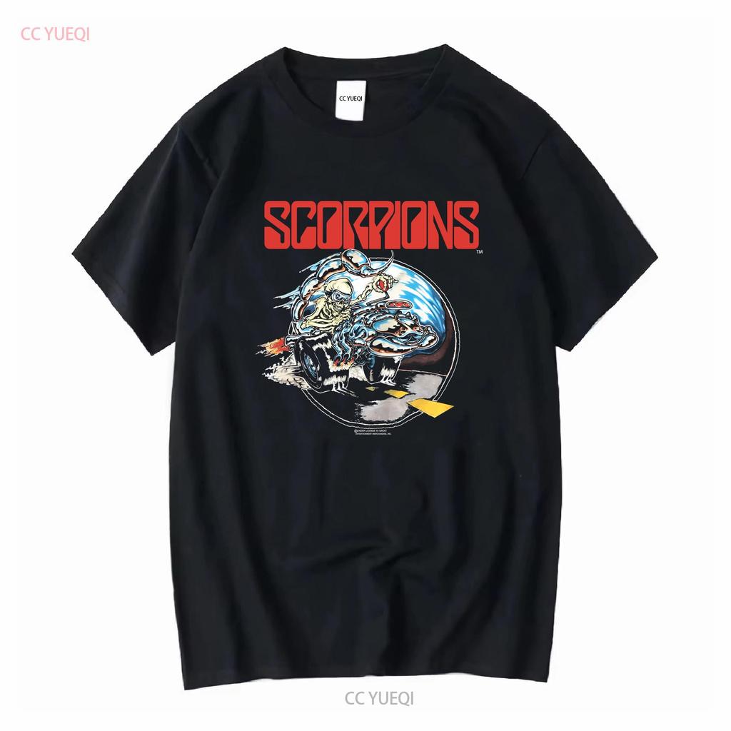 Винтажная футболка 90-х GEM Scorpions Crazy Biker World Tour 1990 с большим логотипом, размер M L C408j, с длинным или коротким рукавом, винтаж