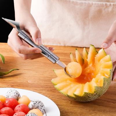 Кухонный и бытовой нож для карвинга с двумя шариками для выкапывания из нержавеющей стали