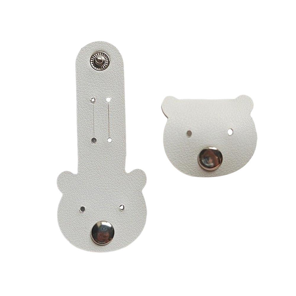 Durable Leather Cable Ties Elastic Tie Soft Cable Organizer Cute Reusable Cord Clip Data Cable Storage