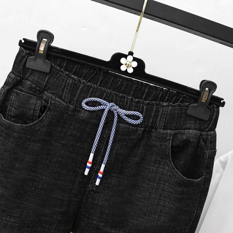 Plus Size Stretch Jeans Pants Pants Women's Elastic High Waist Harlan Turnip Pants Hidden Meat Pants Jeans with Carrots Comfort Waist Pants