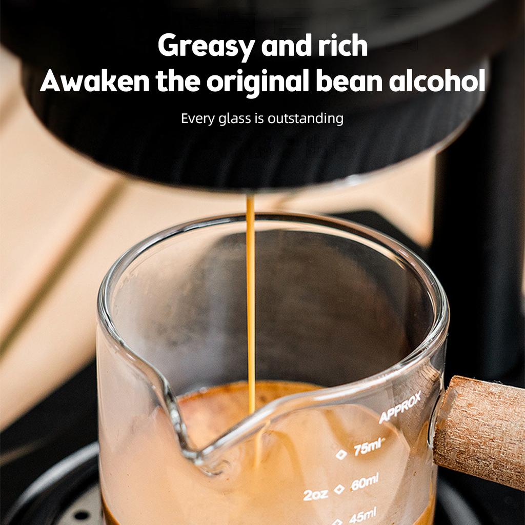 Портативная эспрессо-машина с переменным давлением 9-12 бар, компактная дорожная кофеварка с ручным управлением