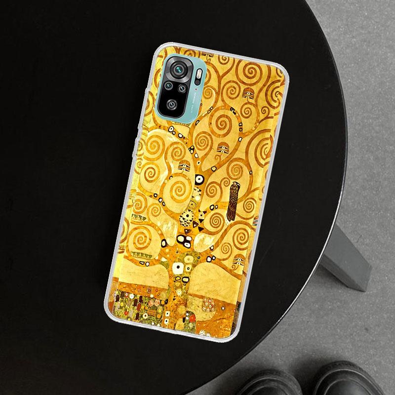 Чехол для телефона "Поцелуй" Густава Климта для Xiaomi Redmi Note 15 14 13 12 11 Pro Plus 14S 12S 11S 11T 11E 10S 10 Индивидуальные Fundas