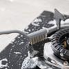 Кухонная газовая плита щетка с медной стальной нейлоновой щетиной для удаления стойкого жира