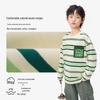 Классическая полосатая футболка с длинным рукавом для мальчика