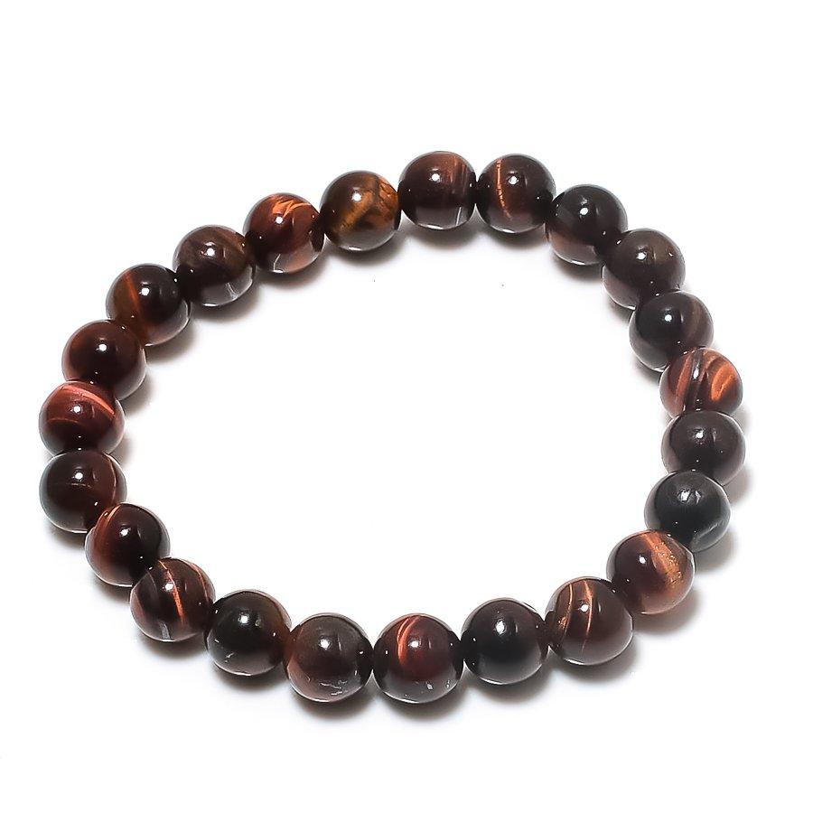 Натуральный железный тигровый глаз драгоценный камень манжета ручной работы регулируемый S0e59