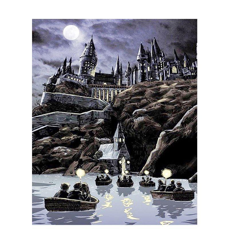 Full Drill Round Diamond Painting 5d Landscape Diy Diamond Embroidery For Adults Home Decoration