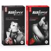 Комбо Manforce - Ксотик Шоколад, Клубника | 20 шт. | Латексные презервативы с дополнительными точками, рельефные и со смазкой