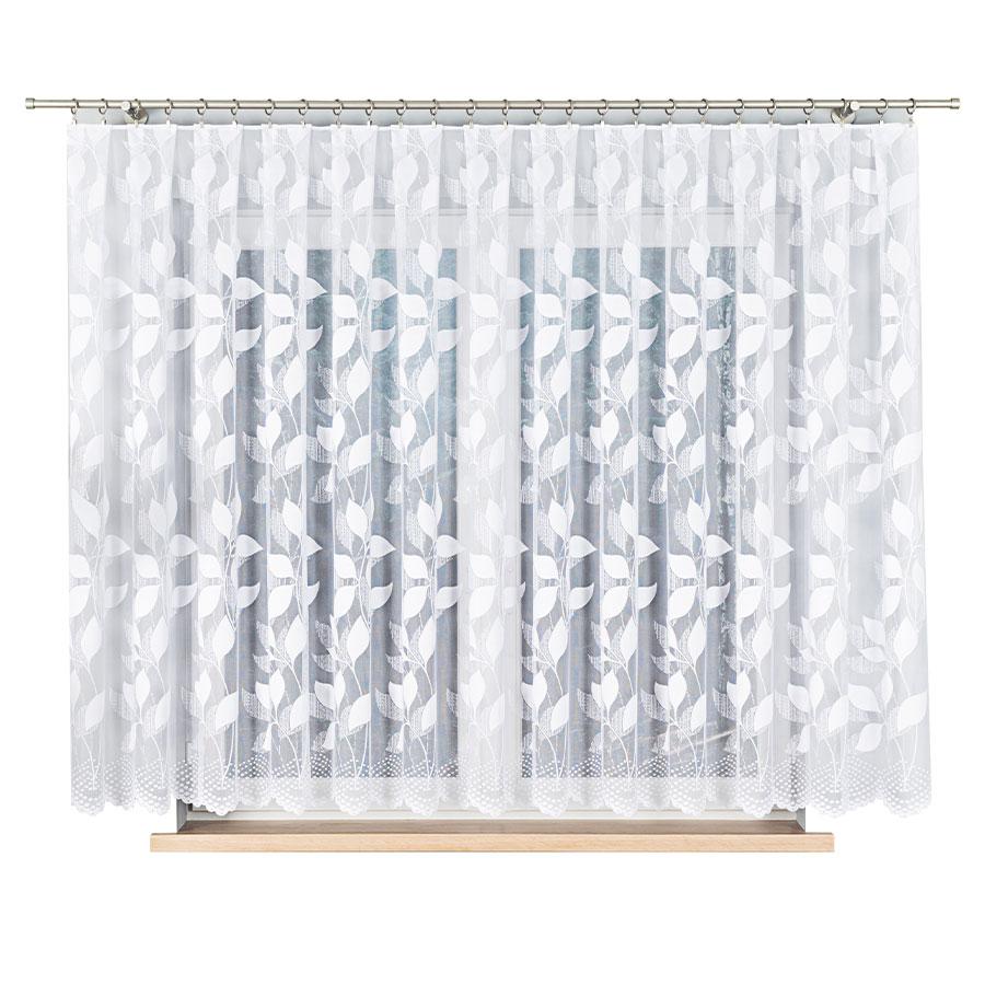 Martyna Ready-made Jacquard Curtain White 400X160