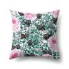 Полиэстеровая наволочка Декоративные цветы Домашнее растение Принт Наволочка Поясничная подушка Чехол на подушку для дивана