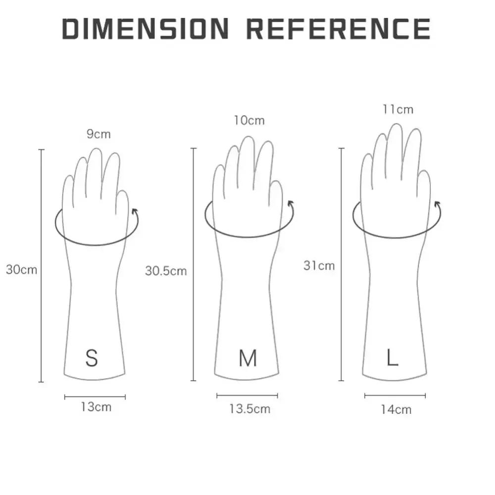 Multi-Purpose Rubber Gloves - Thick & Waterproof for Dishwashing, Housework Kitchen Cleaning, Laundry - Anti-Slip, Long-Lasting