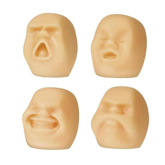 Игрушка-мялка в виде человеческого лица для снятия тревоги и стресса, реалистичная голова для щипков, сенсорная игрушка для подростков и взрослых, мягкий ТПР, успокаивающая игрушка-антистресс для лица