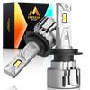 FREERAP H7 LED Headlight Explosive 20000LM H7led Bulb LED Light Car Inspection Compatible Fog Lamp Headlight Bulb 6500K White Equipped with LED Chip