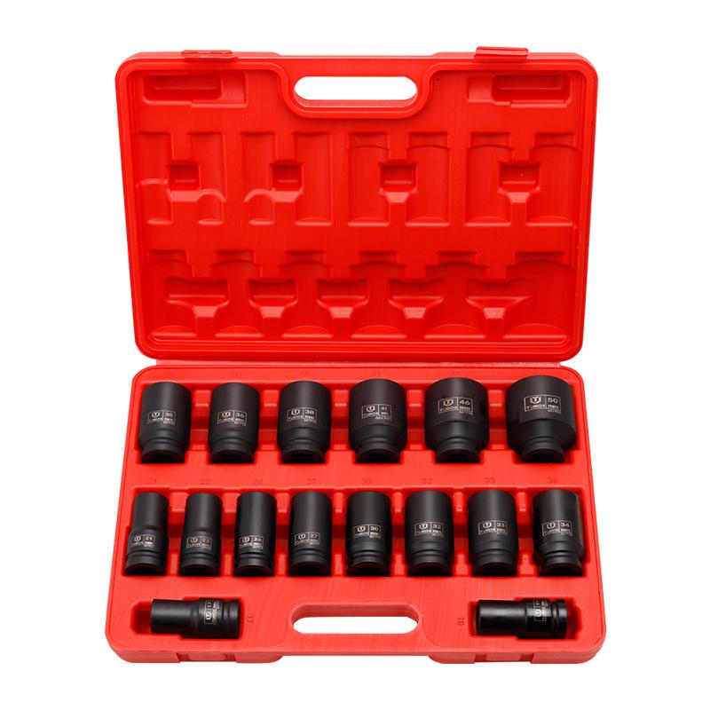 16-Piece 3/4" Drive Heavy-Duty Pneumatic Impact Socket Set (17-50mm)