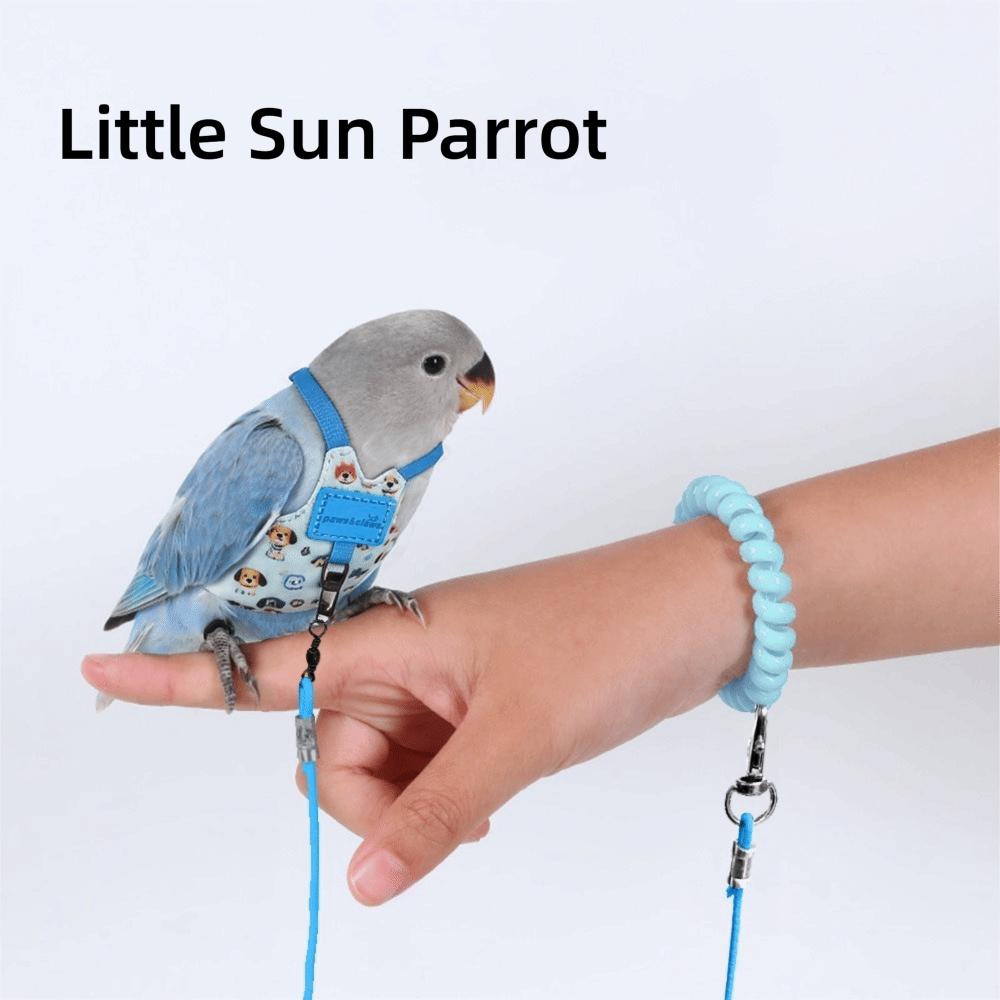Adjustable Parrot Flying Harness Anti-Bite Parrot Flight Harness Bird Flight Suit Small Parrots