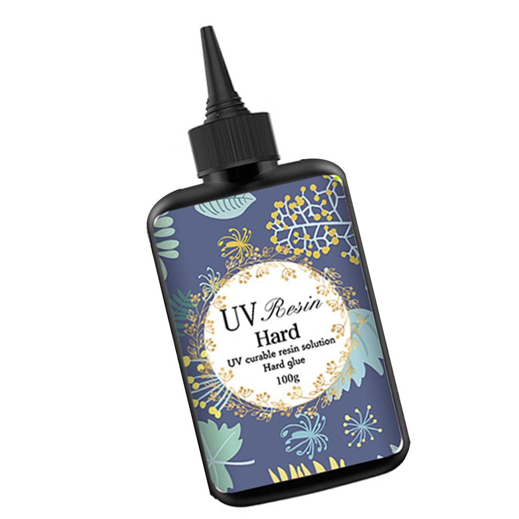 Клеи из УФ-смолы со слабым запахом 100 мл для использования в помещении, быстросохнущие, высокопрозрачные, безопасные, быстросохнущая эпоксидная смола для ночного рукоделия