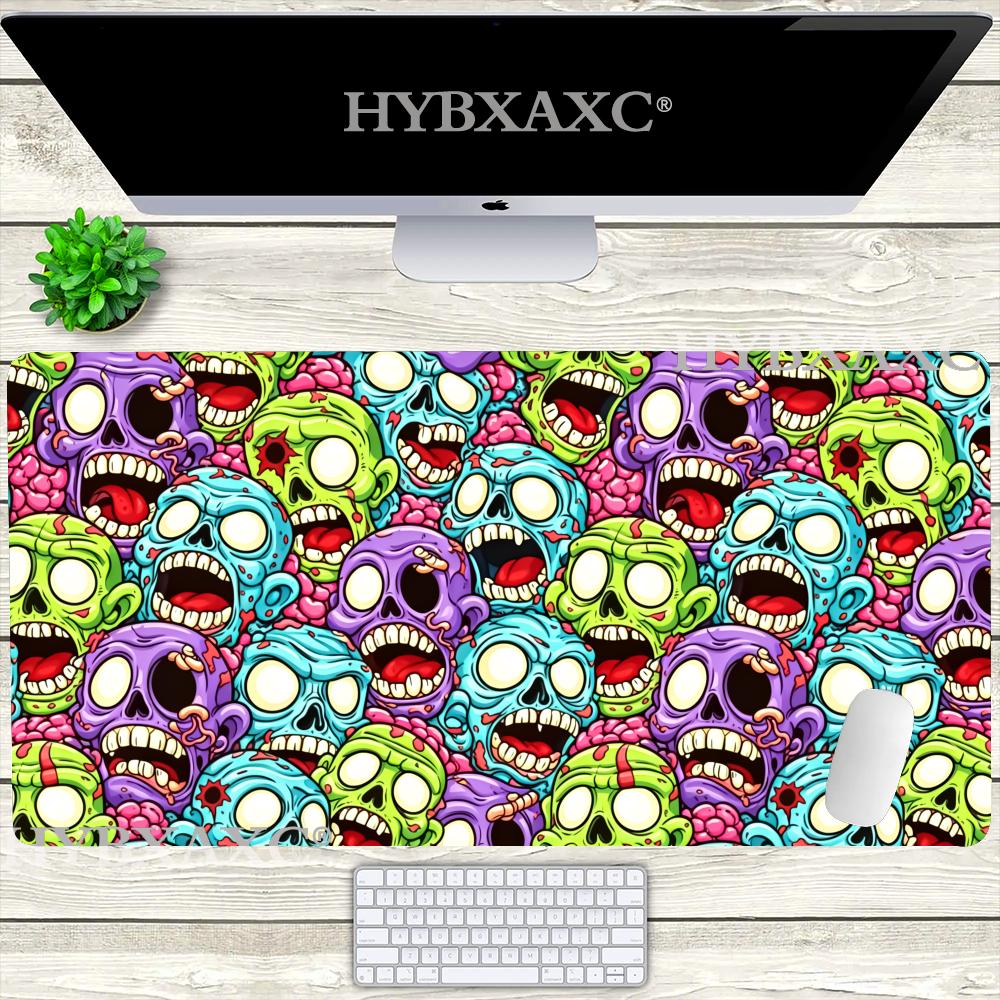 HYBXAXC PPlants vs ZZombies Replanted Карты Коврик для мыши Настольный коврик Нескользящий Необтрепывающийся Клавиатура Эргономичный Офис Резина Дом Индивидуальный