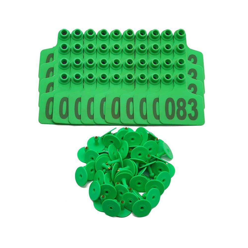 100 шт. Сельскохозяйственное оборудование Бирка для уха свиньи козы Идентификация Знак на ухо свиньи овцы Серьги-бирки для овец Корова