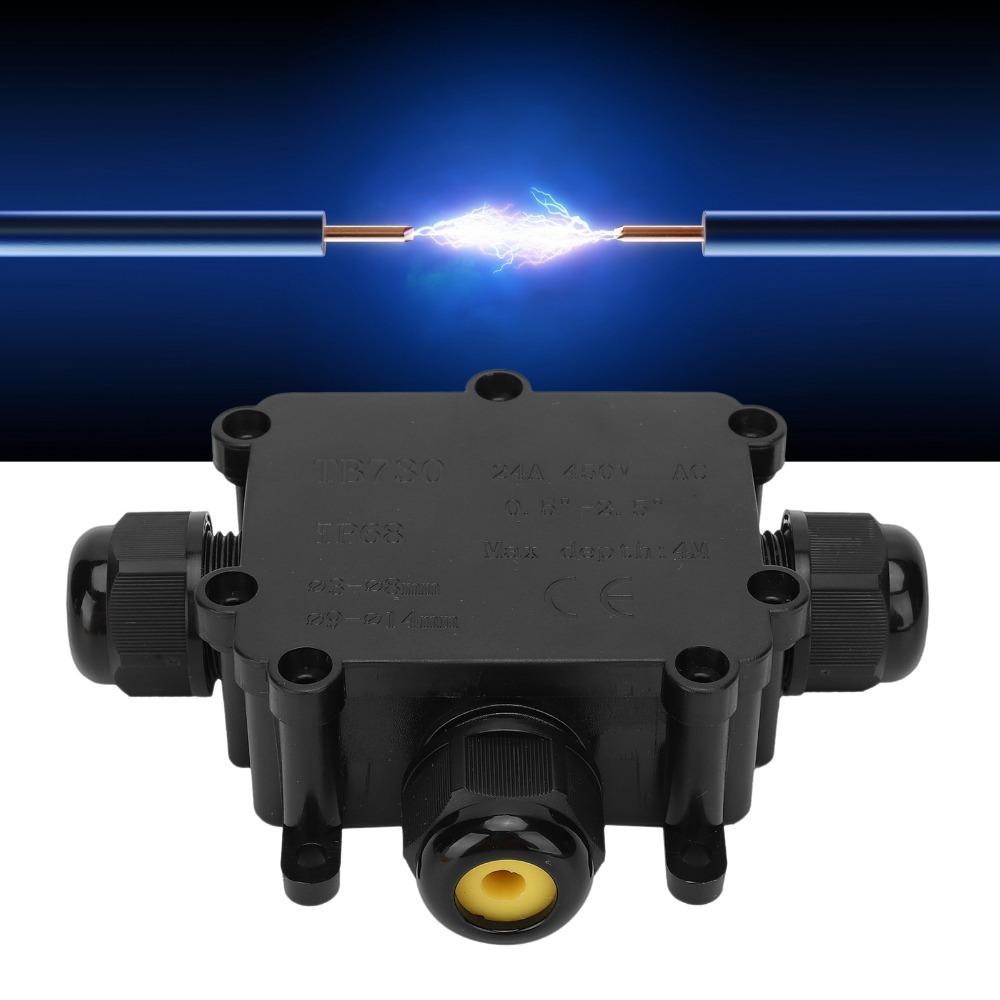 Водонепроницаемая распределительная коробка Т-образной формы, 3-х полюсная, для подземной установки