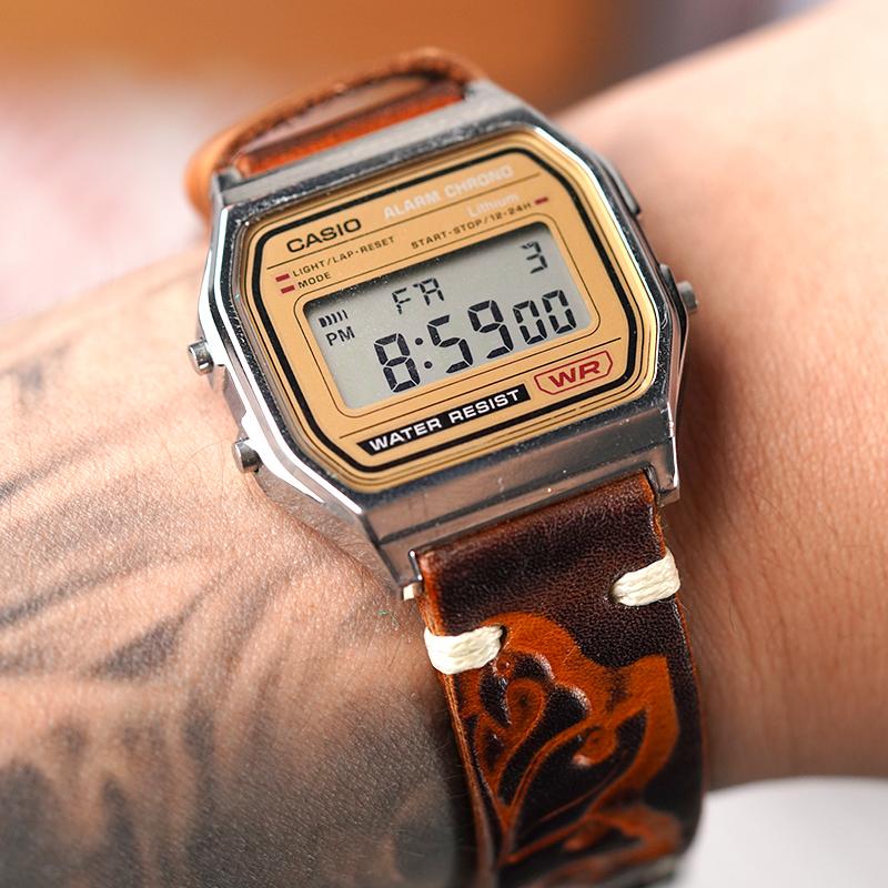 Casio Унисекс Кофейные часы A158WEA-9JF(Watch8--)