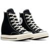 Converse Chuck 70 Кроссовки женские на танкетке с высокой черной платформой Egret, белые A12563C