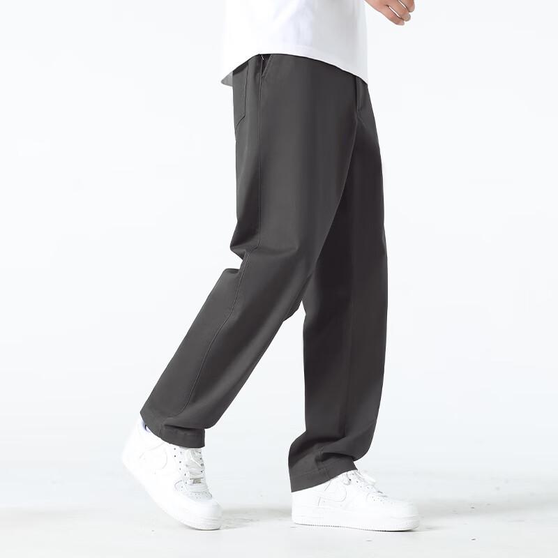MINISO Men's Draped Straight-Leg Casual Pants