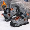 Children's Plus Velvet Warm Outdoor High Top Cotton Shoes Snow Boots Hiking Shoes Fashionable Sports Cotton Shoes 30-40