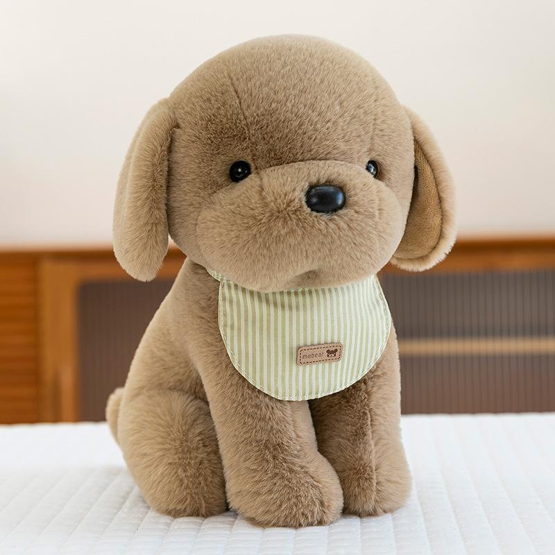 Имитация слюнявчика кукла щенок плюшевая игрушка милая собака тряпичная кукла успокаивающая кукла детский подарок