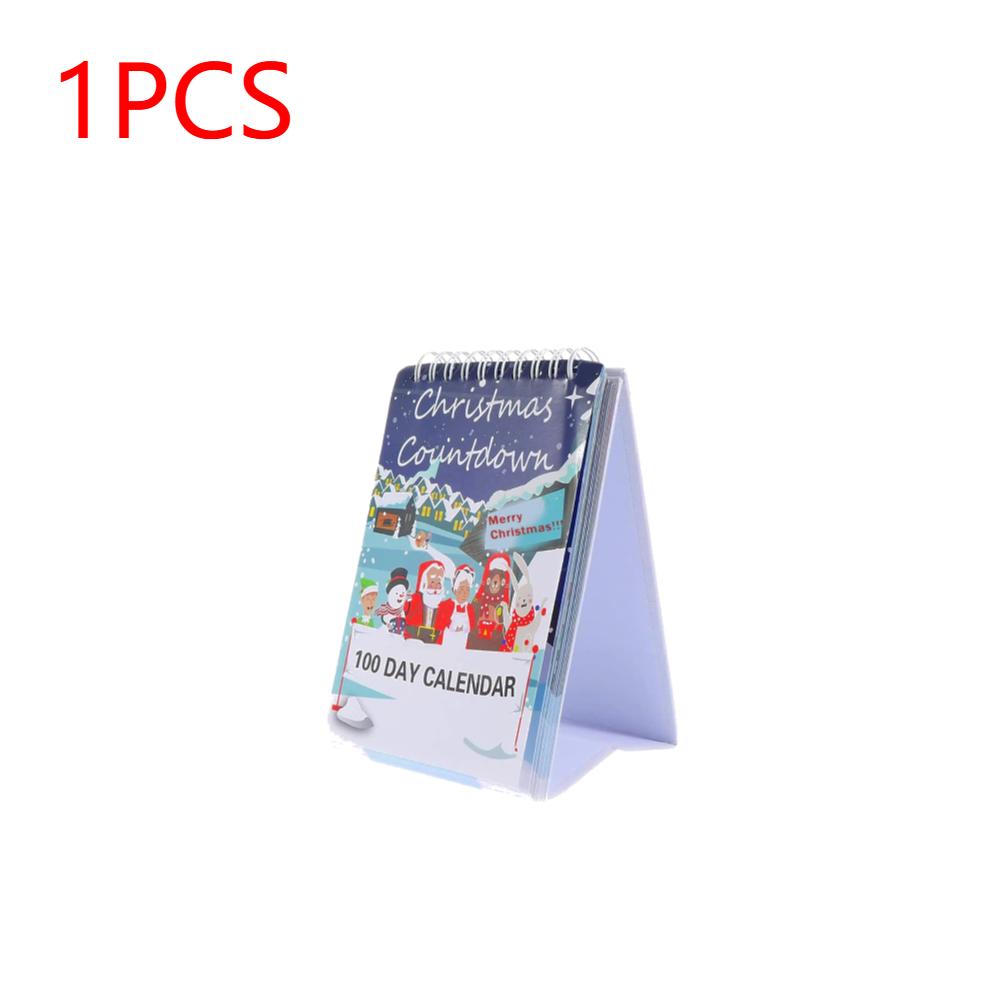 2025 100 Day Christmas Countdown Calendar Desktop Advent Calendar for Xmas Home Office Desk Tear Off New Year Countdown Calendar