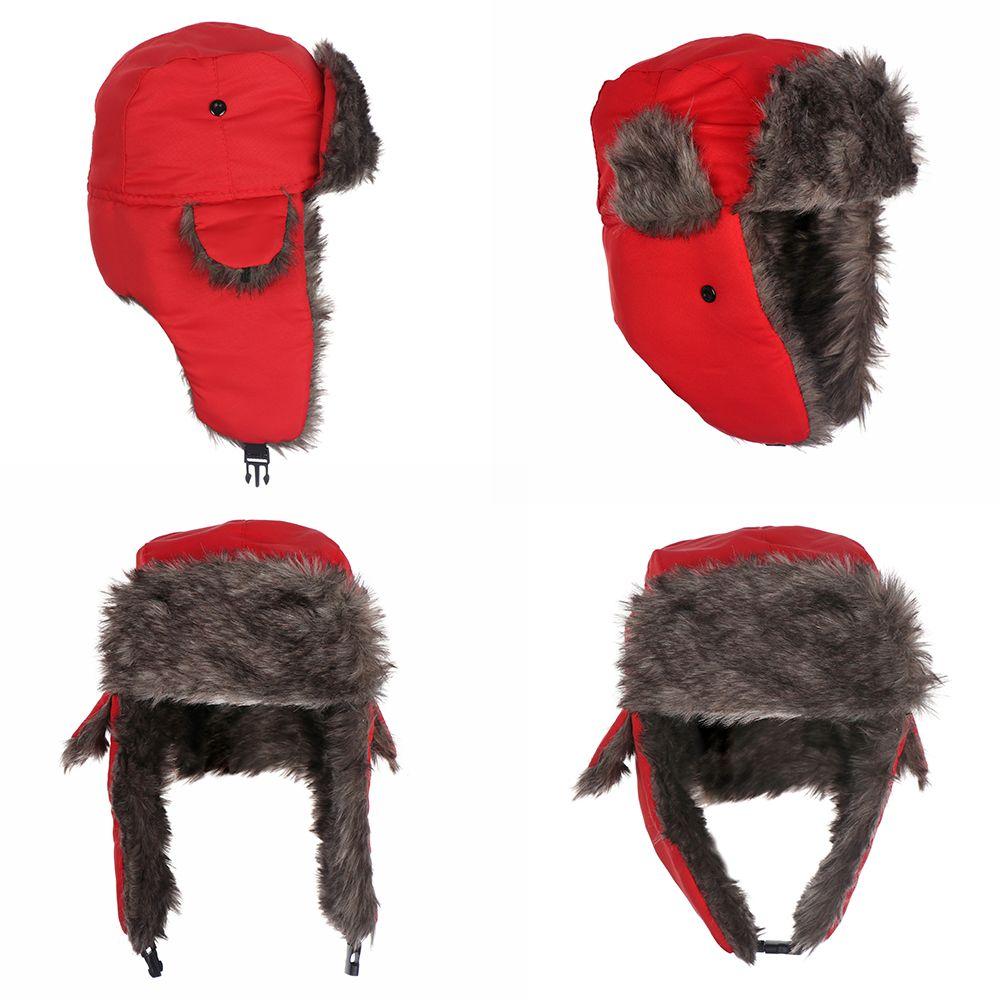 Warm Fur Trapper Ski Hat Winter Cap Winter Hats Russian Ushanka
