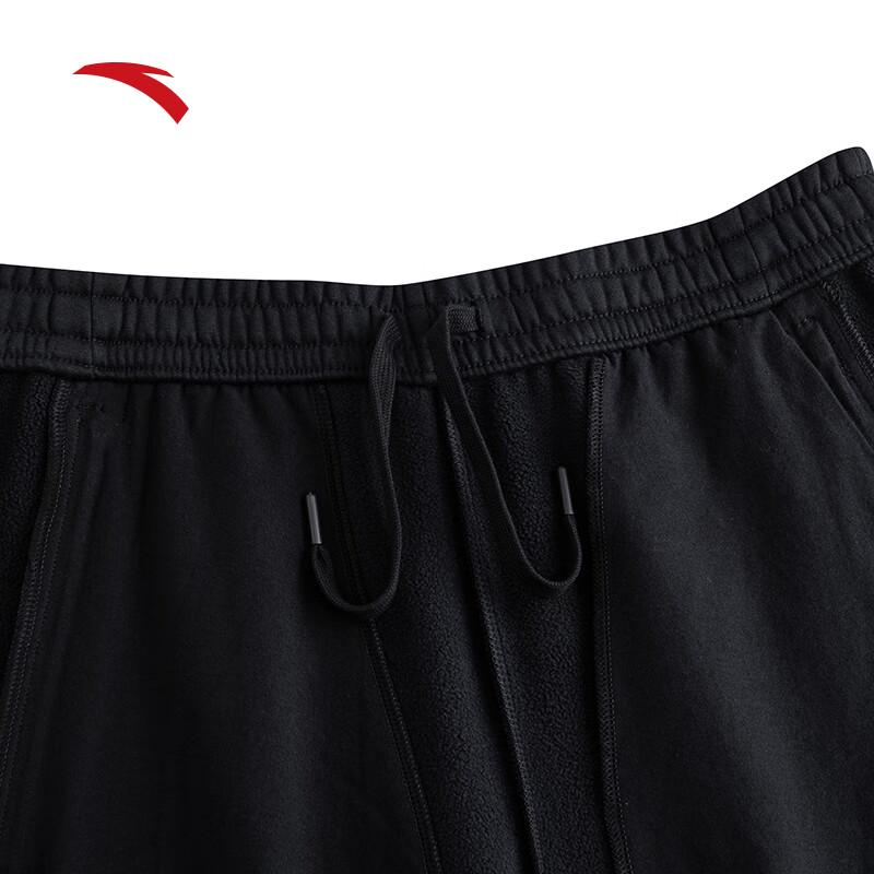 Anta Мужские флисовые спортивные штаны прямого кроя