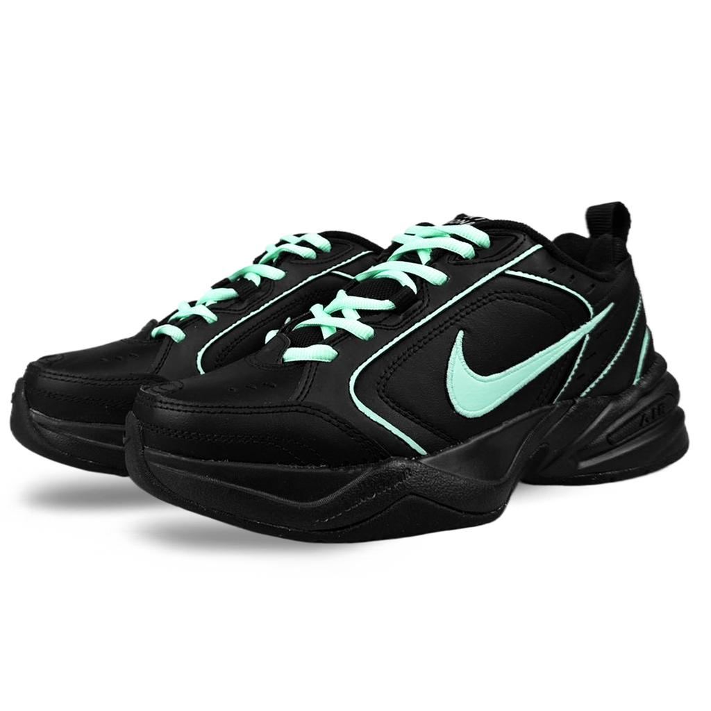 Nike Air Monarch 4 Нескользящие Нескользящие Низкие Массивные Кроссовки Унисекс Черные 415445-001(Команда40-)