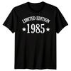 Limited Edition 1985 40th Birthday Fortieth Unisex T Shirt Men Women Graphic Tee